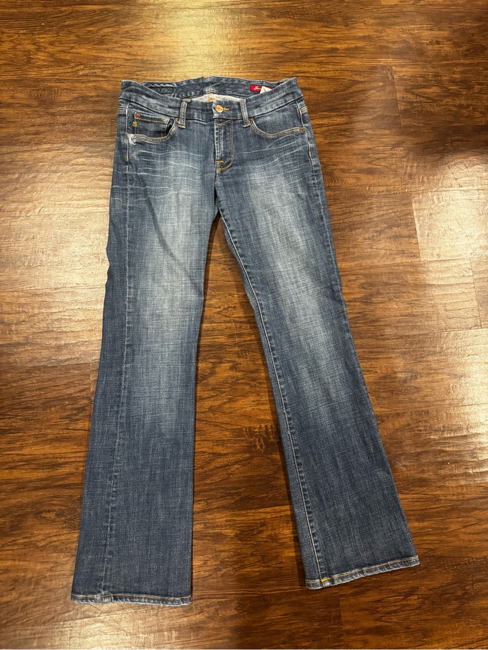 Seven7 Women's Medium Blue Bootcut Jeans